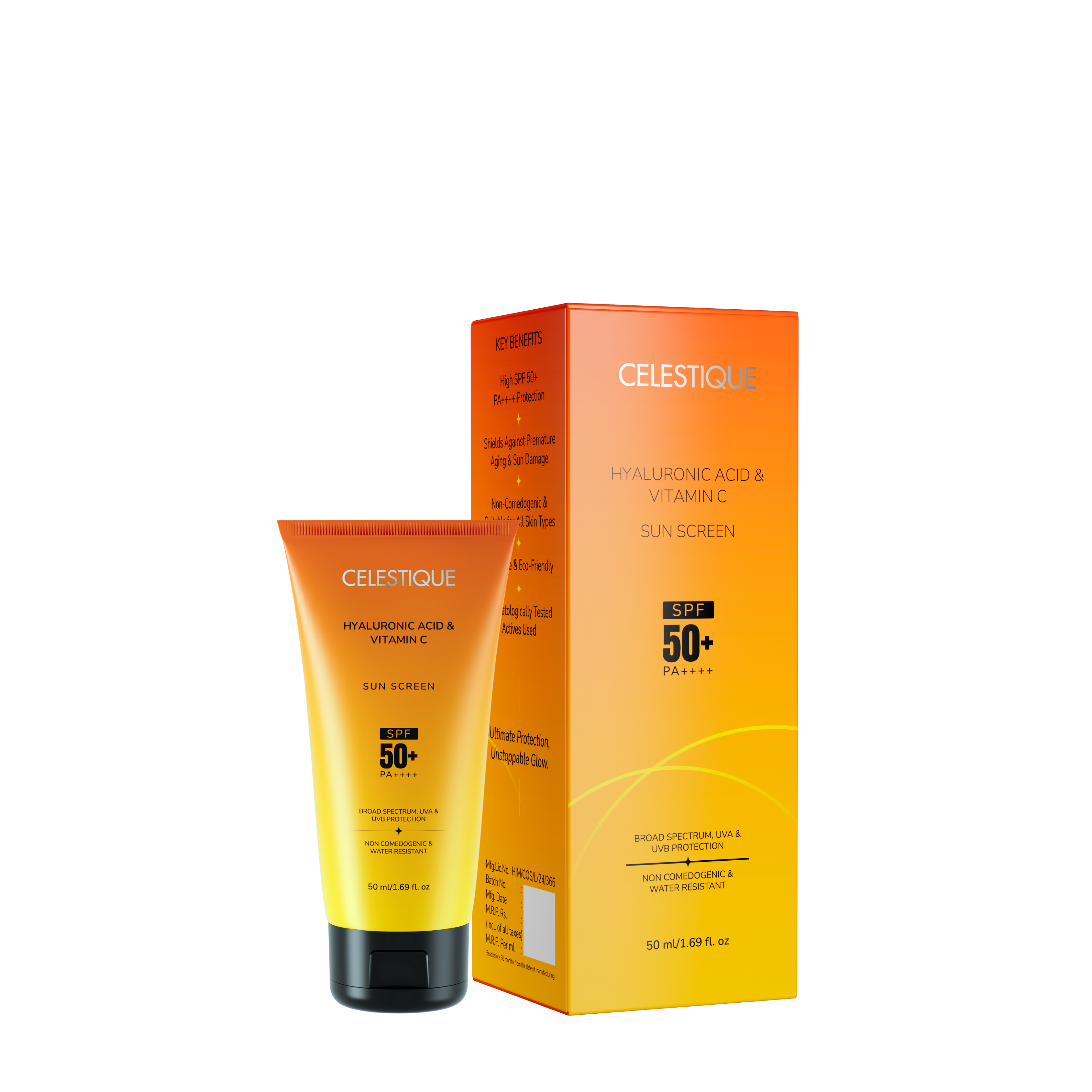 1% Hyaluronic & Vitamin C Sunscreen SPF 50+ 50 ml